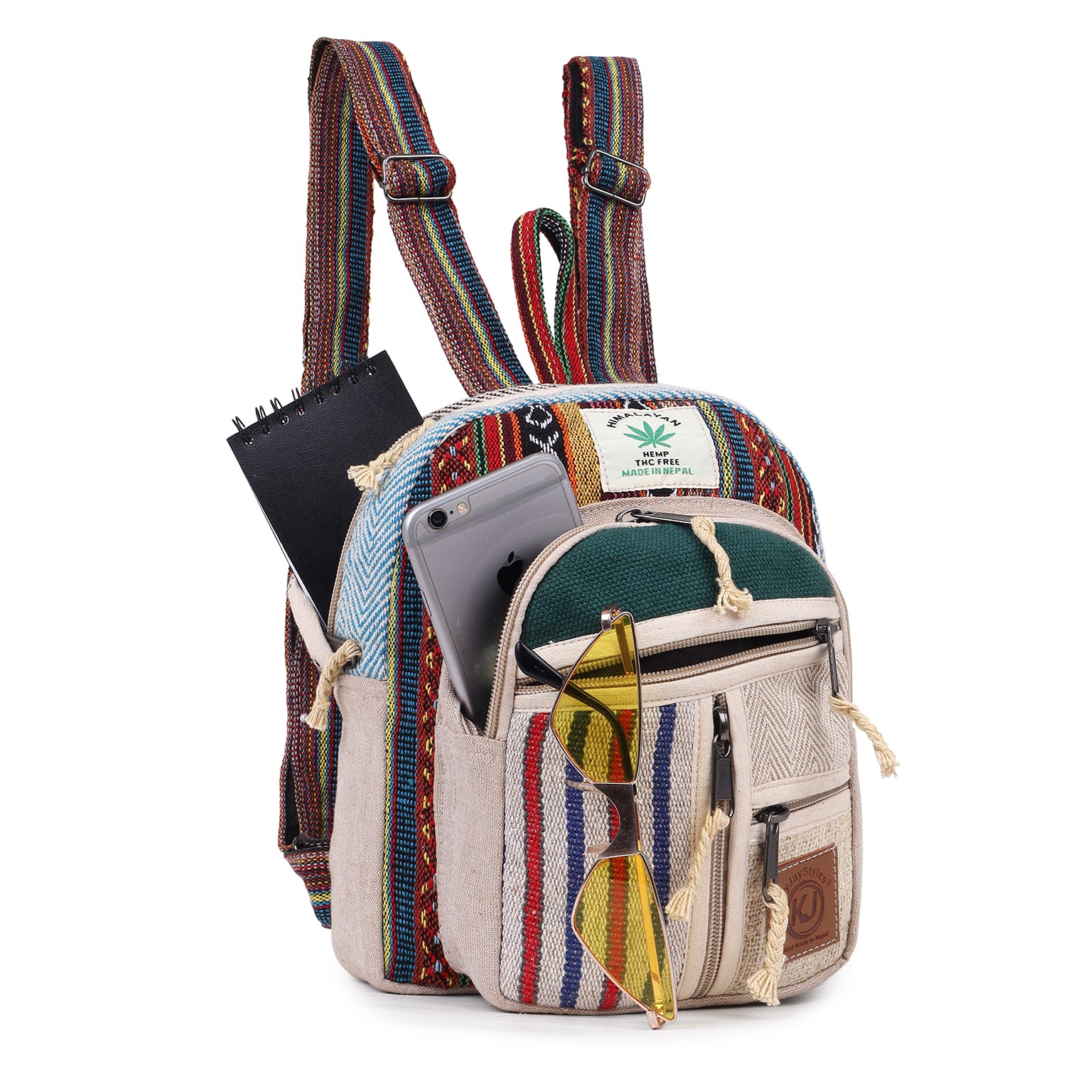KayJayStyles Small Lightweight Minipack Daypack Handmade Himalayan Hem – DharmaObjects