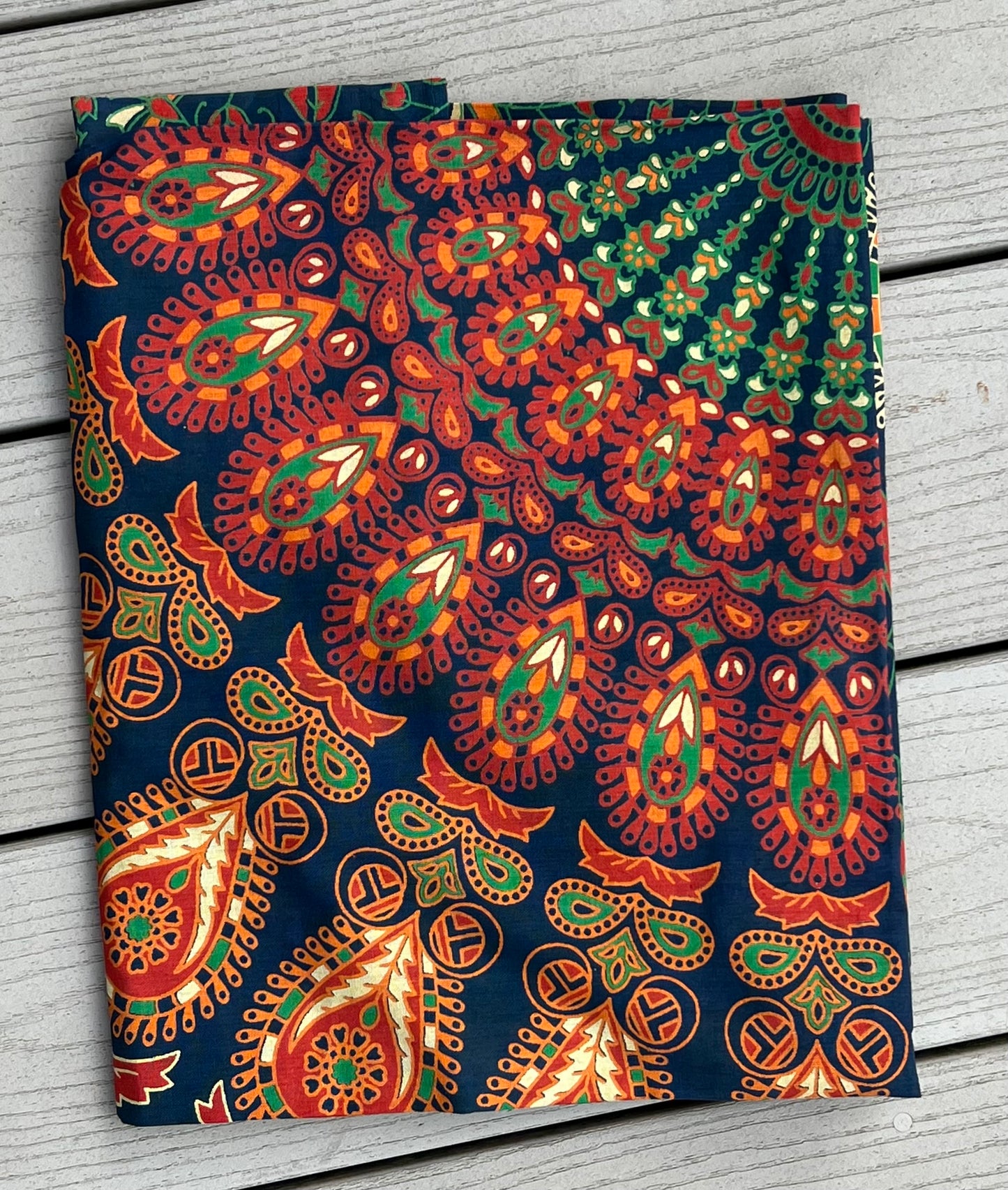 Lotus Mandala Tapestry Wall Hanging Decor 80”X50” Green