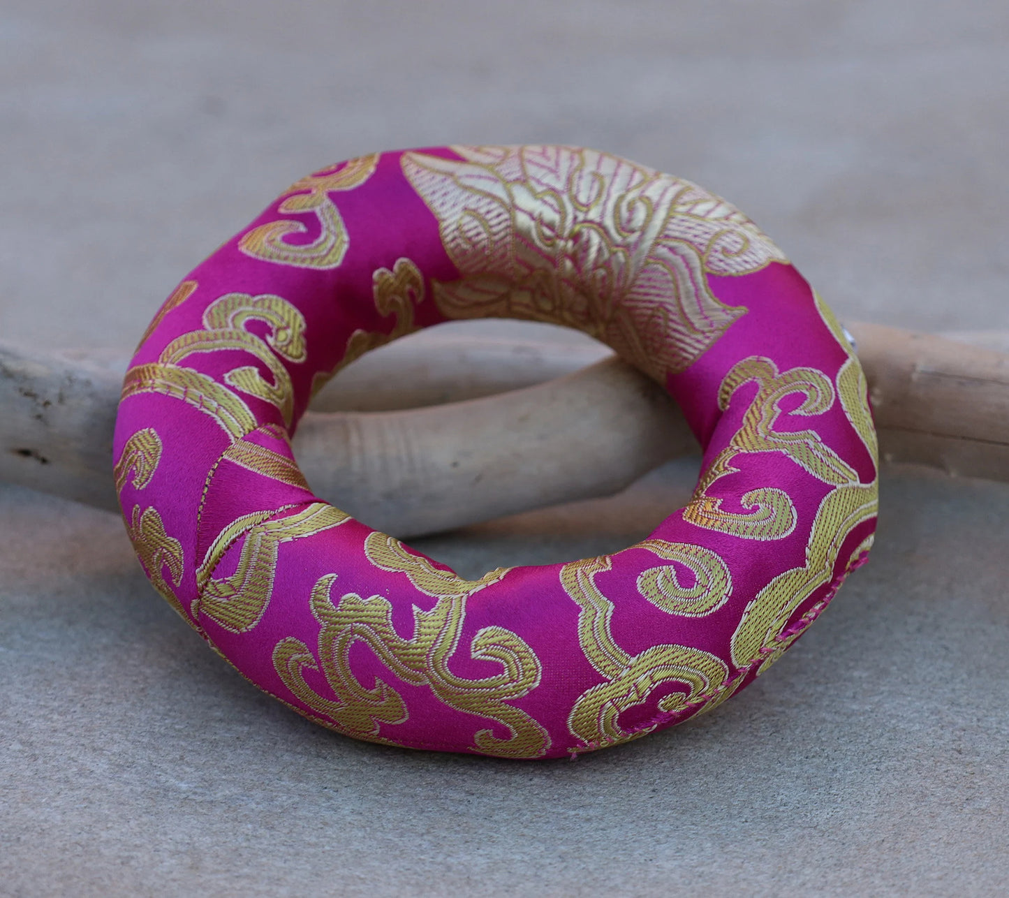 Silk Brocade Ring Cushion Pillow for Tibetan Singing Bowl Hand Made