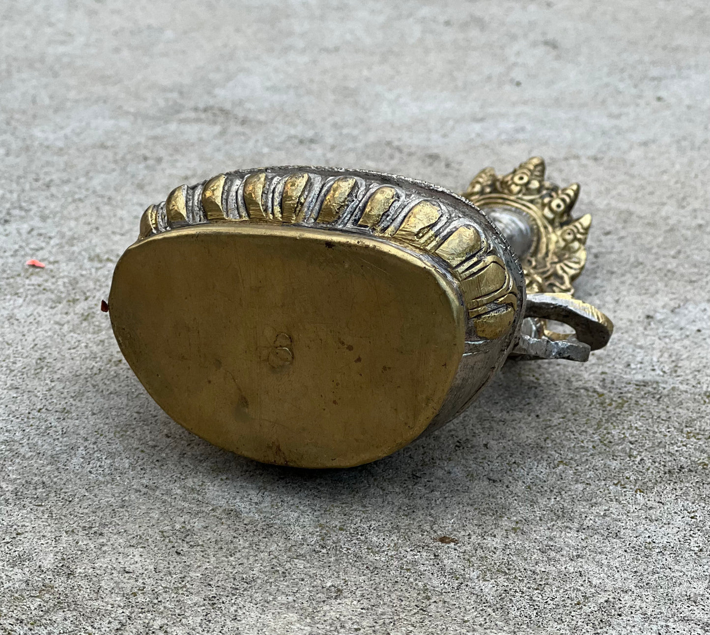 Buddha Vajrasattva Statue 2 Tone Solid Brass for Home Altar Shrine Meditation Room 5 Inches Tall