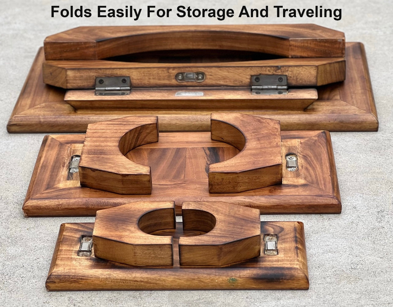 Premium Solid Wood Hand Carved Personal Shrine Altar Meditation Table