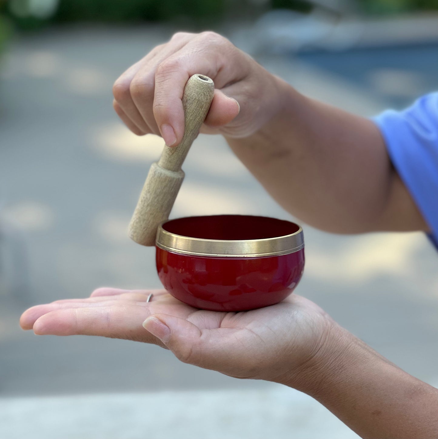 Chakra Singing Bowl Palm Size Complete Gift Box Set.