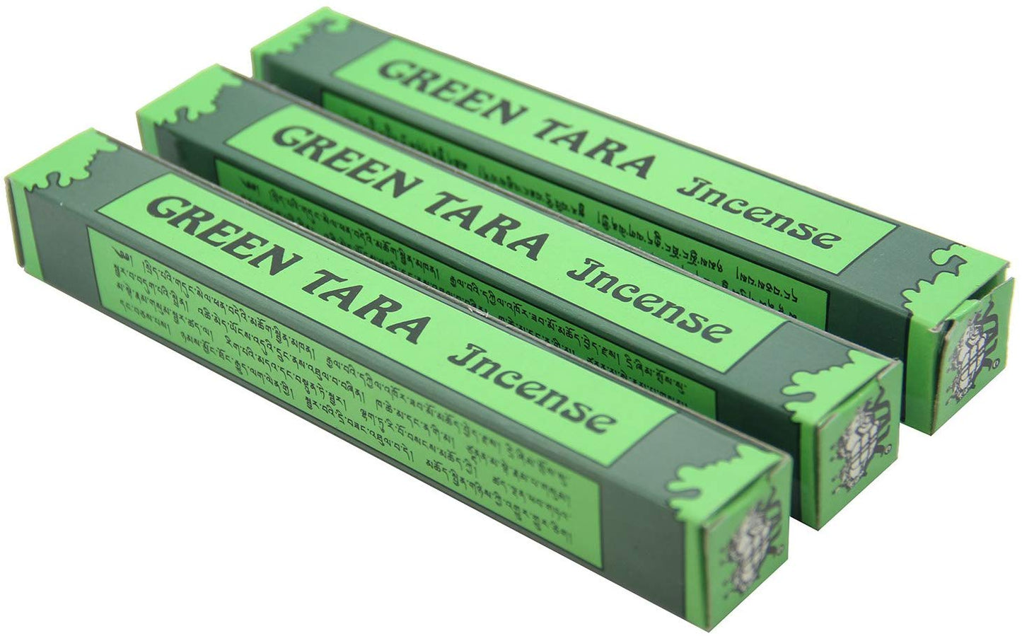 3 Box Tibetan Green Tara Incense Sticks (Small 42 Sticks) - DharmaObjects
