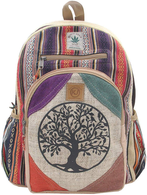 Hemp Crossbody Bag, Tree of Life Hemp Bag