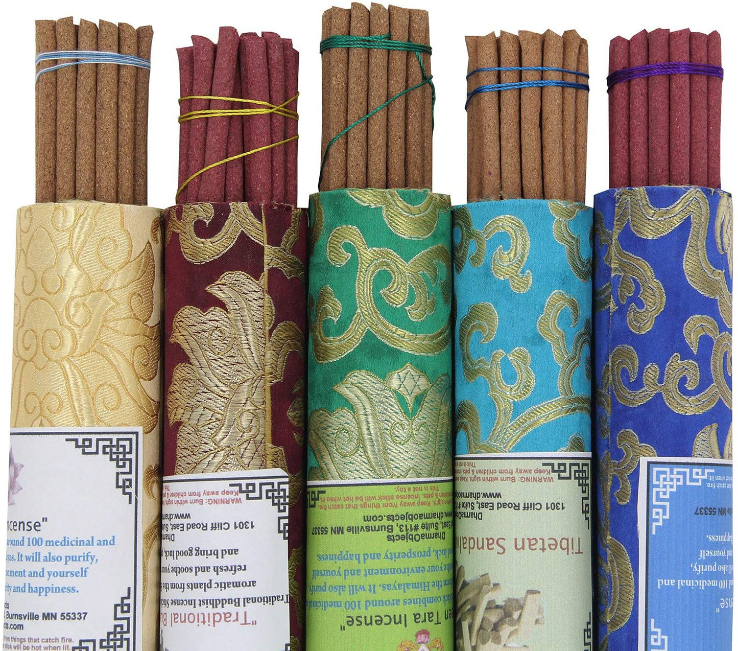 5 Packs Variety Tibetan Spiritual and Medicinal Incense Sticks - DharmaObjects