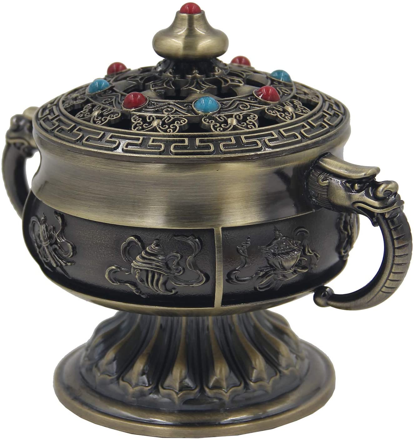 Large Heavy Duty Multi Purpose Charcoal Incense Burner 4 Inches Tall