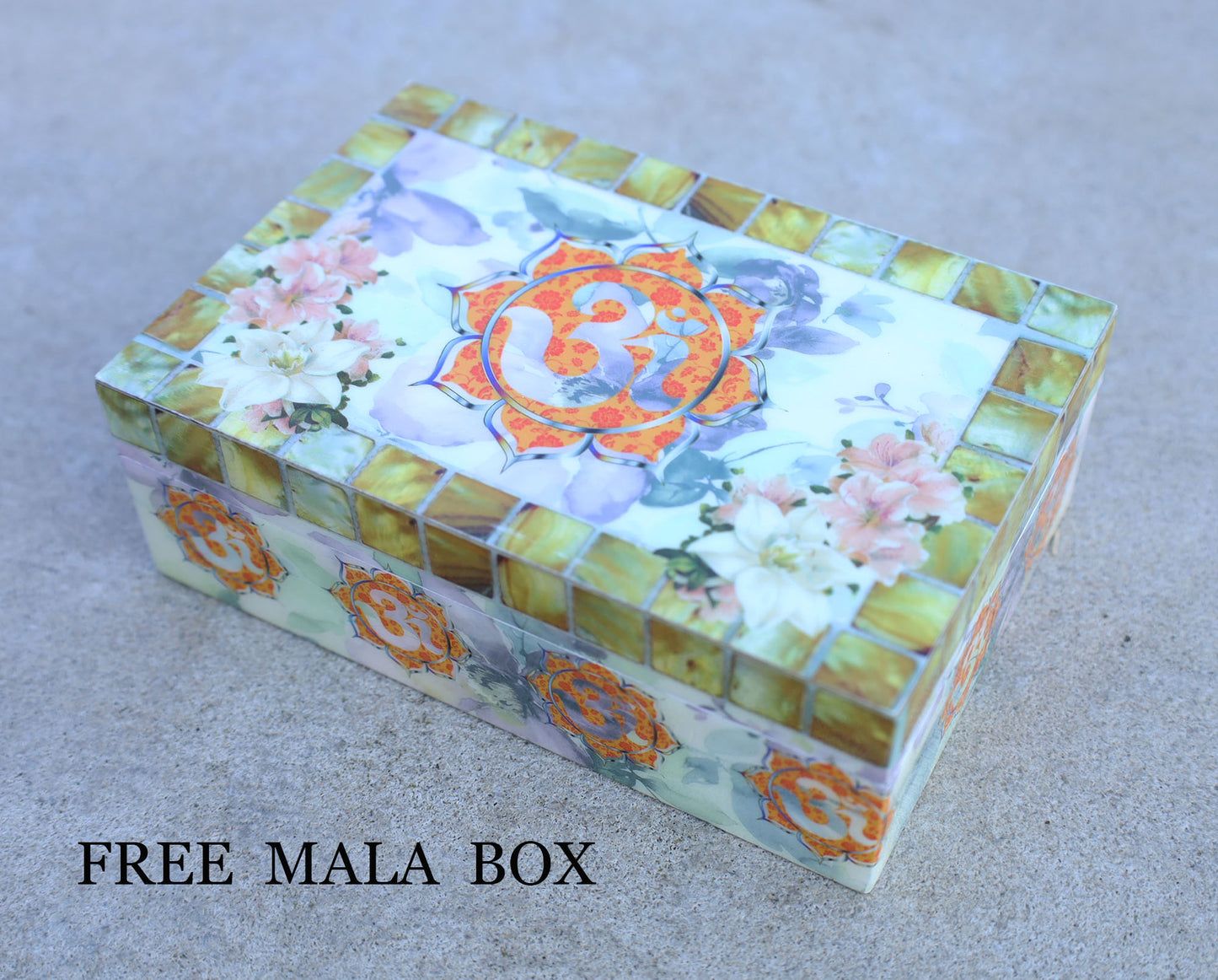 Gemstone Amethyst 108 Beads Prayer Mala With Box