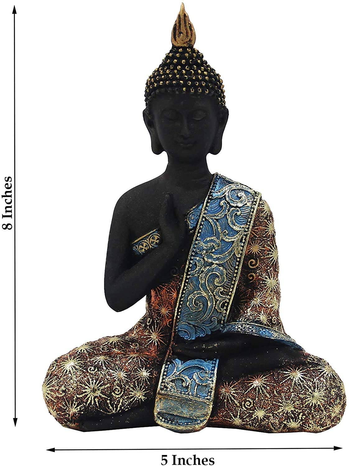 DharmaObjects Buddha Statue Vitarka Mudra Buddha Statue for Home Meditation Gift 8 Inches Tall