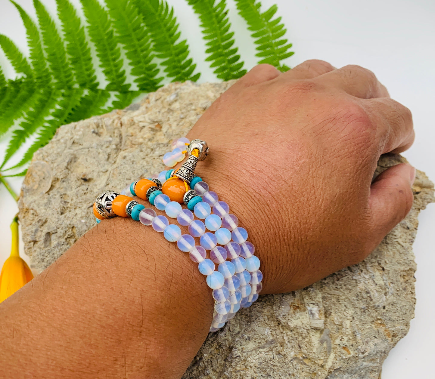 Glass 108 Beads Prayer Mala