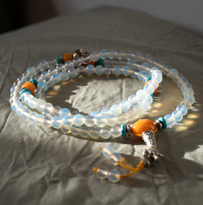 Glass 108 Beaded Mala