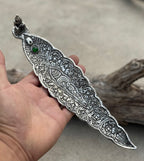Eco-Friendly Recycled Aluminum Buddha Boat Incense Burner - Handcrafted in India