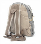 KayJayStyles Black Stripe Handmade Hemp Backpack – Small Lightweight Nepal Daypack - DharmaObjects