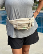 Boho Style Hemp Fanny Pack – Handmade Adjustable Waist & Crossbody Bag