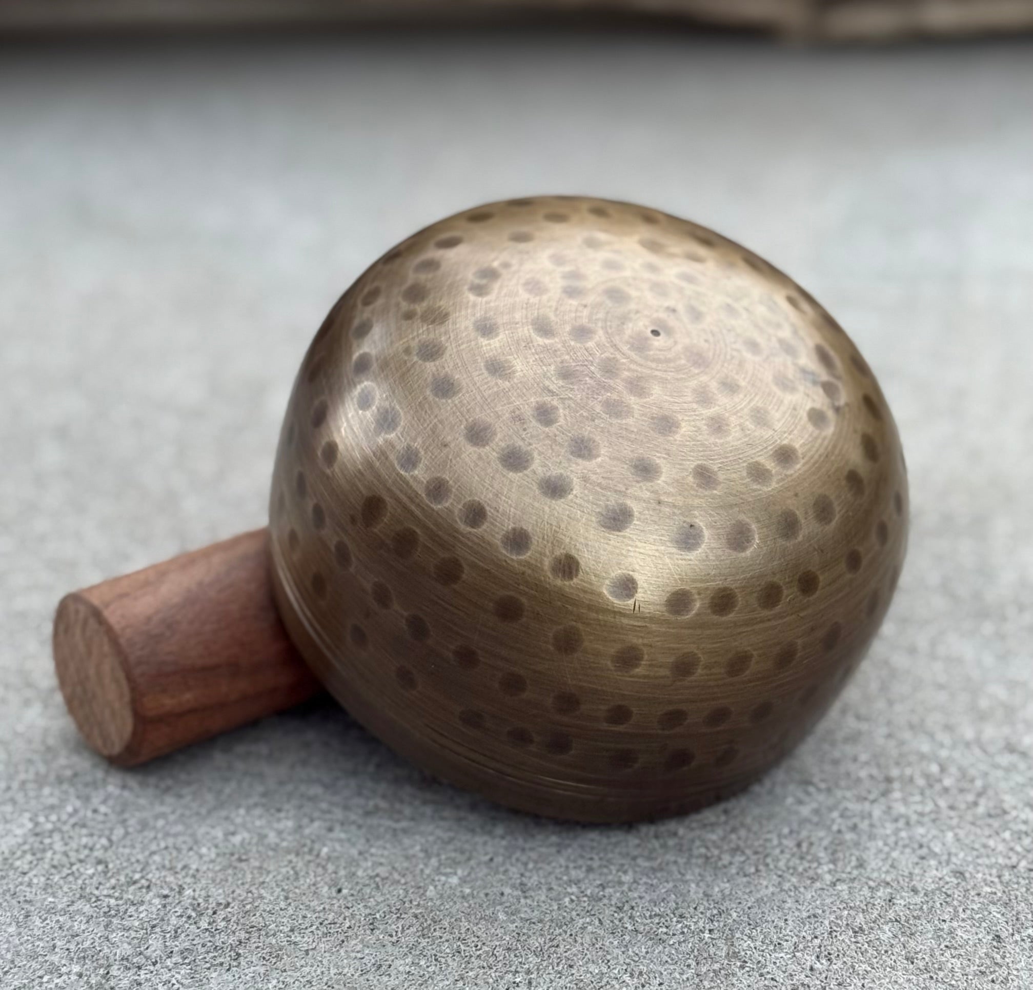 Tibetan Palm Size Singing Bowl Complete Set - DharmaObjects