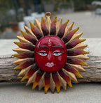 Eco-Friendly Recycled Aluminum Sun Wall Hanging - Handcrafted in India