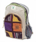 KayJayStyles Multi-Patch Hemp Nepal Backpack – Handmade Large Multi-Pocket Bag