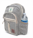 KayJayStyles Black Stripe Handmade Hemp Backpack – Small Lightweight Nepal Daypack - DharmaObjects