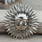 Eco-Friendly Recycled Aluminum Sun Wall Hanging - Handcrafted in India