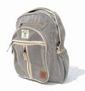 KayJayStyles Black Stripe Hemp Nepal Backpack – Handmade Large Multi-Pocket Bag