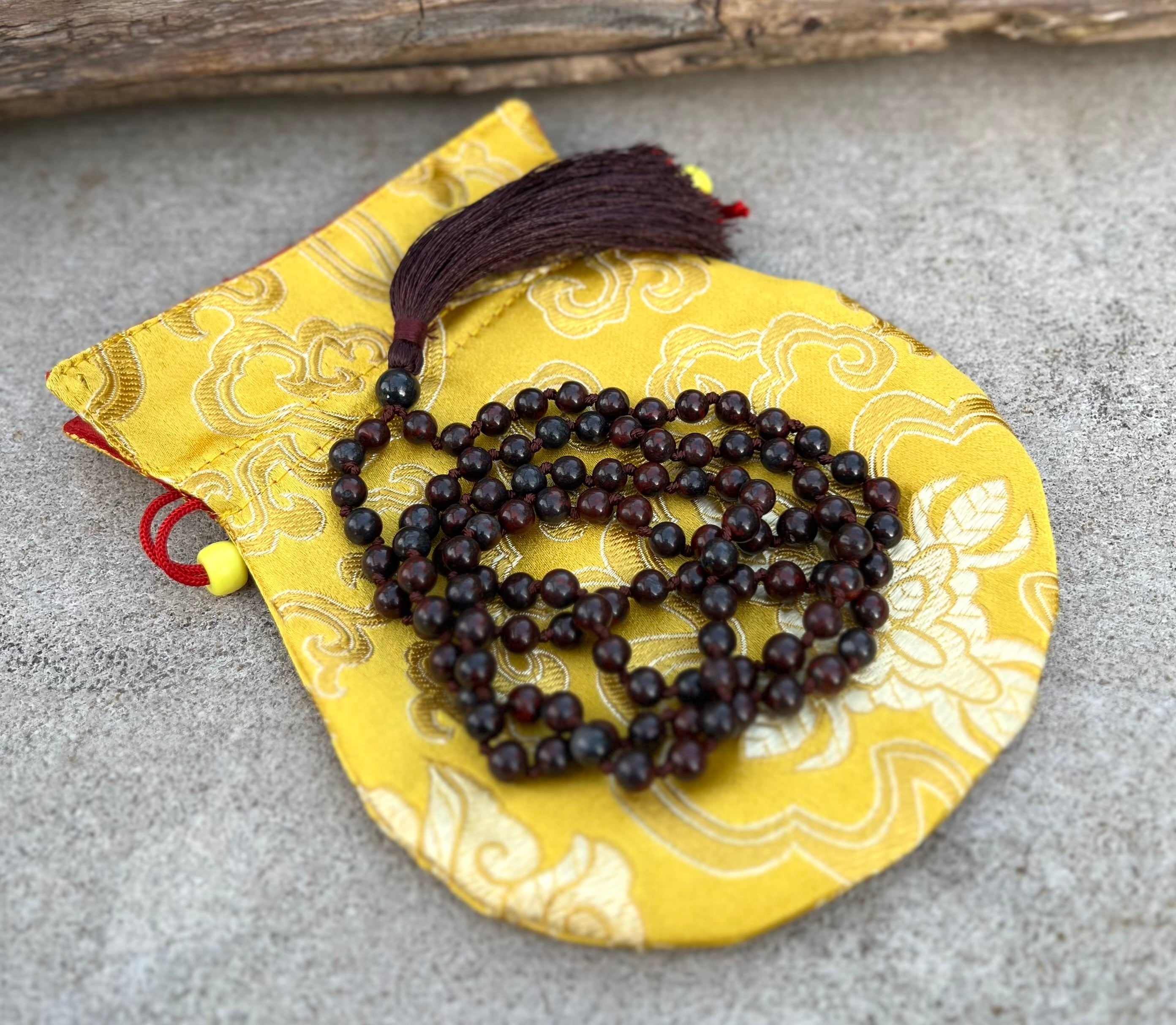Gemstone Dragon Blood 108 Beads Prayer Mala