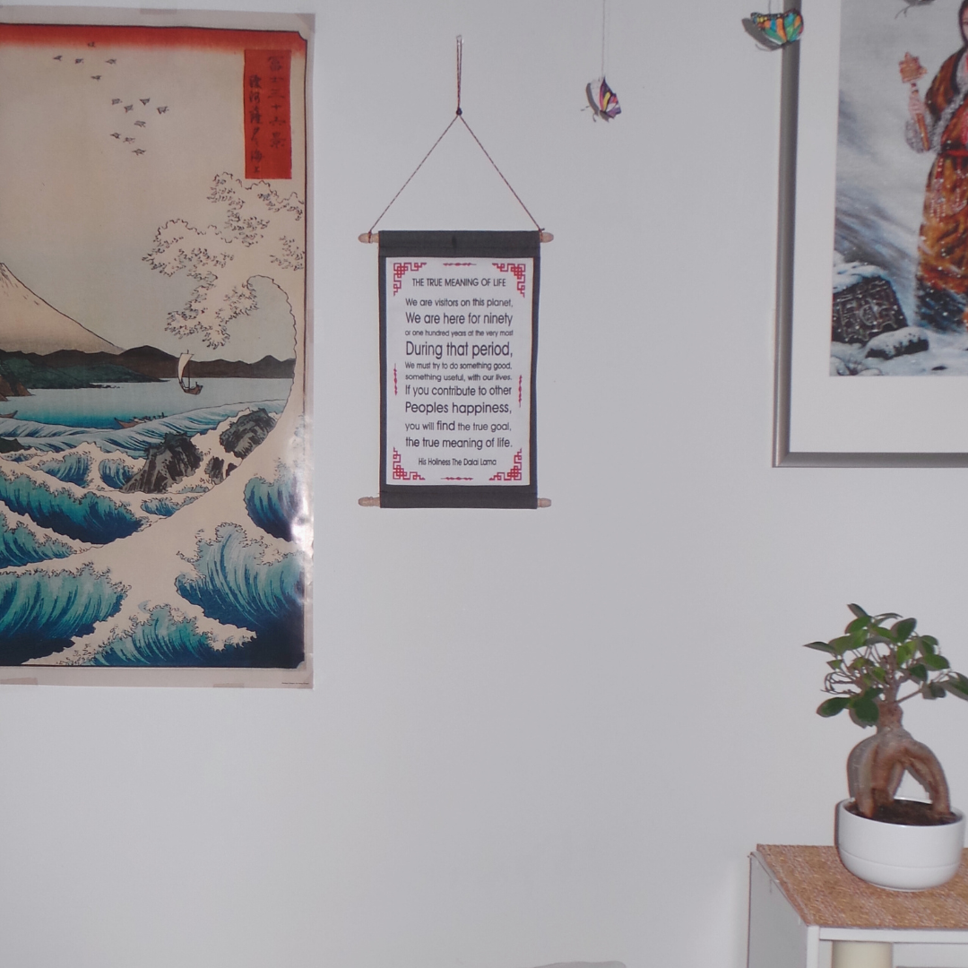 H.H. the Dalai Lama Quote Scroll Wall Hanging
