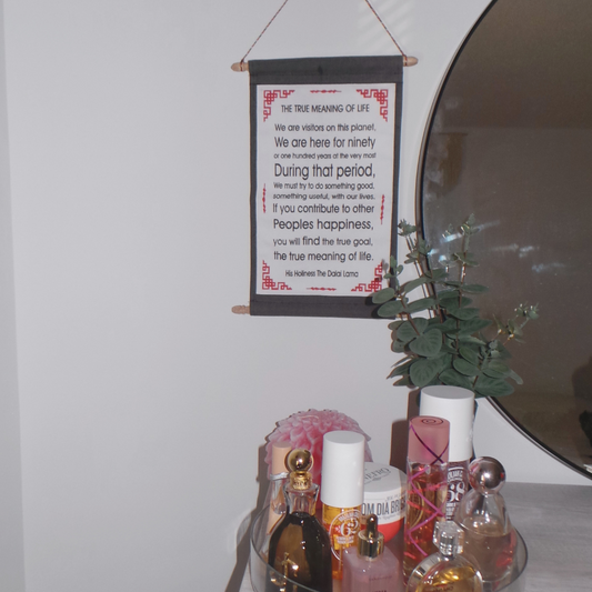 H.H. the Dalai Lama Quote Scroll Wall Hanging