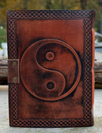Handmade Yin Yang Embossed Leather Journal