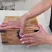 Large Premium Hand Carved Lotus Wooden Keepsake Box Storage Box Home Office Decorative Box Urn Box