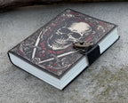 Handmade Skull Embossed Leather Journal