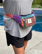 Boho Style Hemp Fanny Pack – Handmade Adjustable Waist & Crossbody Bag
