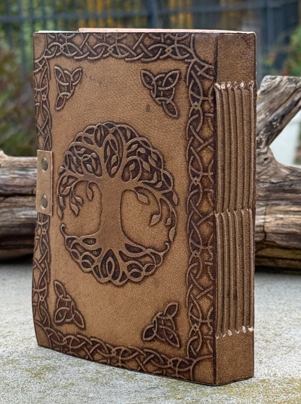 Handmade Tree of Life Embossed Leather Journal