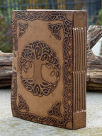 Handmade Tree of Life Embossed Leather Journal