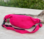 Boho Style Hemp Fanny Pack – Handmade Adjustable Waist & Crossbody Bag