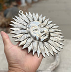 Eco-Friendly Recycled Aluminum Sun Wall Hanging - Handcrafted in India