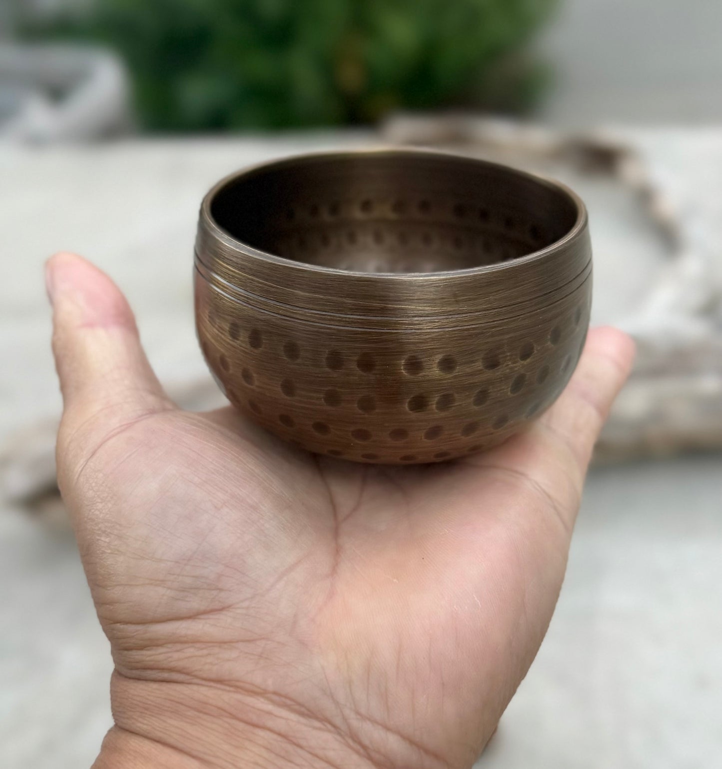 Tibetan Palm Size Singing Bowl Complete Set ~ For Mindfulness Meditation, Chakra Healing, Yoga