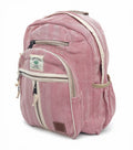 KayJayStyles Red Stripe Handmade Hemp Backpack – Small Lightweight Nepal Daypack