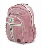 KayJayStyles Red Stripe Hemp Nepal Backpack – Handmade Large Multi-Pocket Bag