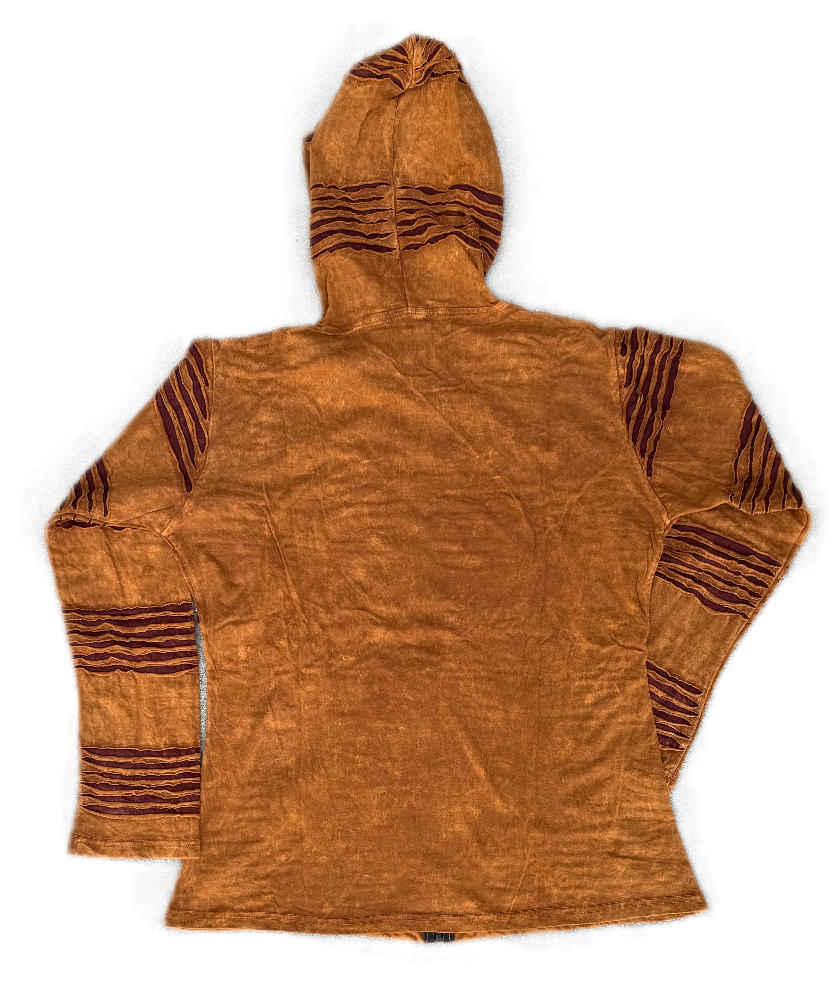Patchwork Embroidered Hoodie Jacket - Handcrafted in Nepal - DharmaObjects