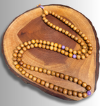 Sandalwood Purple Jade Mala - DharmaObjects