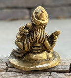 Small Ganesha Statue Solid Brass Handcrafted In India - DharmaObjects