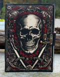 Handmade Skull Embossed Leather Journal