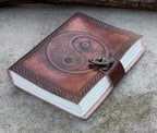 Handmade Yin Yang Embossed Leather Journal