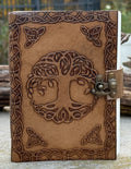 Handmade Tree of Life Embossed Leather Journal