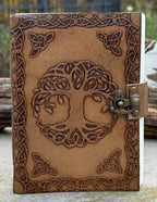 Handmade Tree of Life Embossed Leather Journal