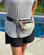 Boho Style Hemp Fanny Pack – Handmade Adjustable Waist & Crossbody Bag