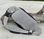 Boho Style Hemp Fanny Pack – Handmade Adjustable Waist & Crossbody Bag