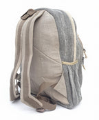 KayJayStyles Black Stripe Hemp Nepal Backpack – Handmade Large Multi-Pocket Bag