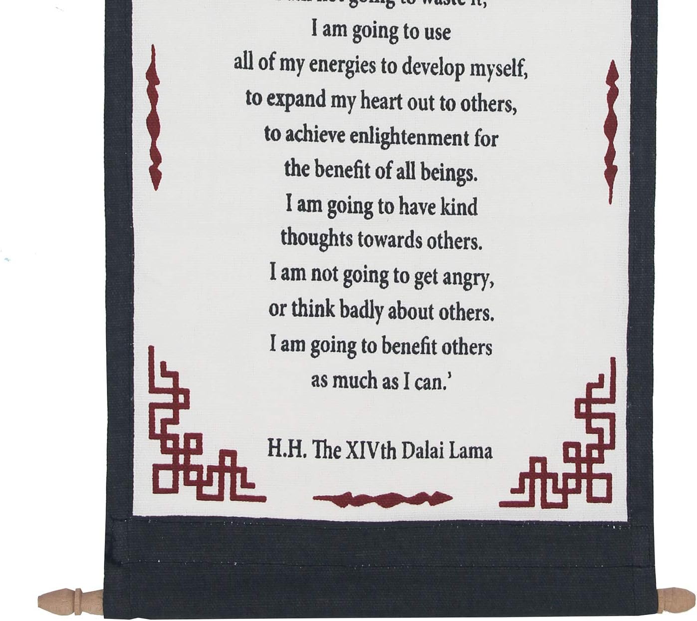 Dalai Lama Quotes ~ A Precious Human Life ~ Inspirational Message Wall Decor Hanging - DharmaObjects