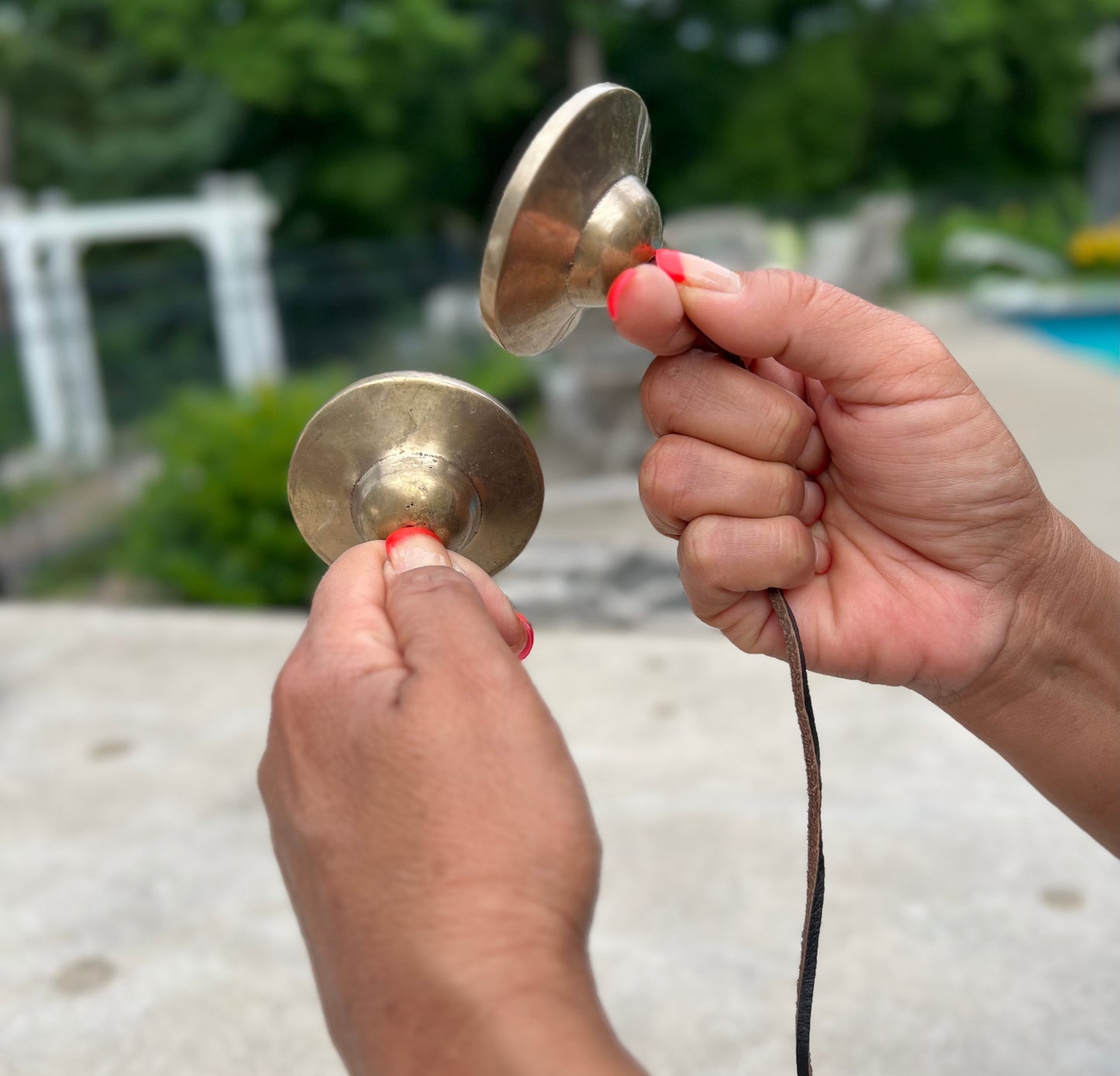 Tibetan Buddhist Meditation Yoga Tingsha Cymbal Bell Chimes With Pouch