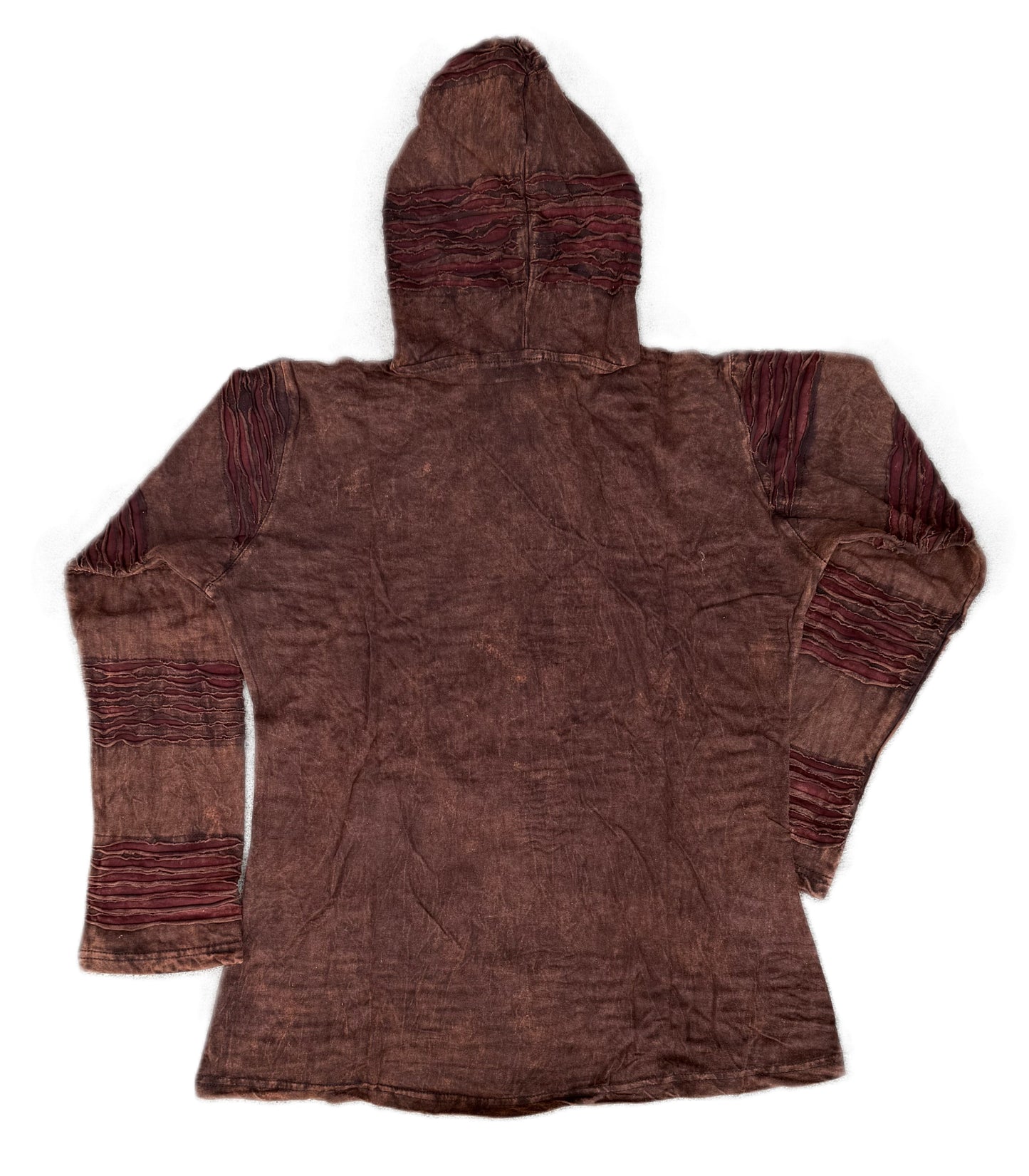 Patchwork Embroidered Hoodie Jacket - Handcrafted in Nepal